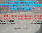Veřejná bruslení a jarních prázdninách