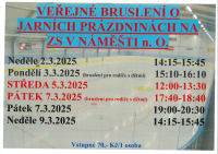 Bruslení o jarních prázdninách na ZS Náměšť n. O.