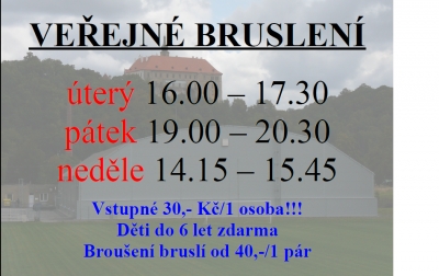 Veřejné bruslení na zimním stadionu v Náměšti n. O.