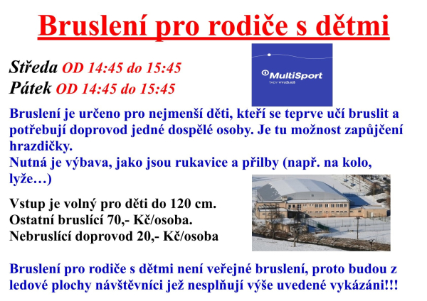 Bruslení pro rodiče s dětmi 2026-2027